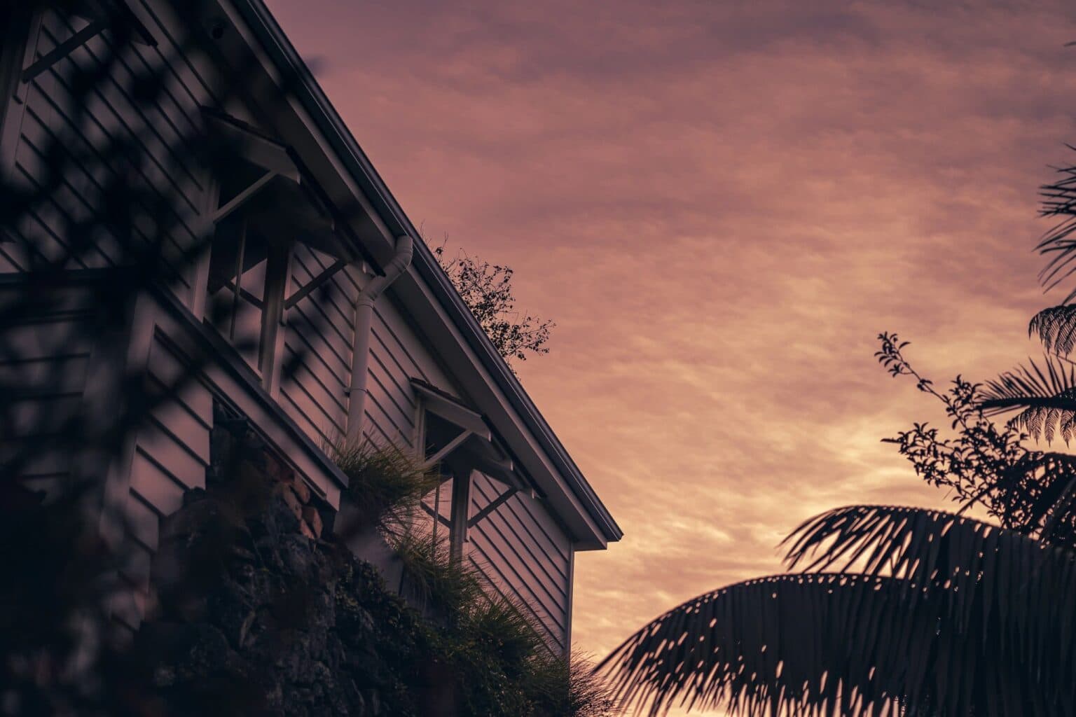East Valley rooftop at dusk after exterior cleaning